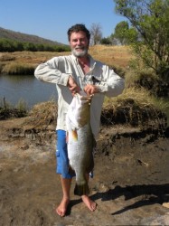 Wobby, aka Paul, caught this 95cm barramundi just a few weeks ago (click to enlarge)