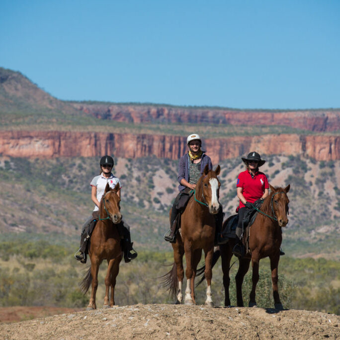 horse riding with Digger's Rest Station, the Kimberley, Australia